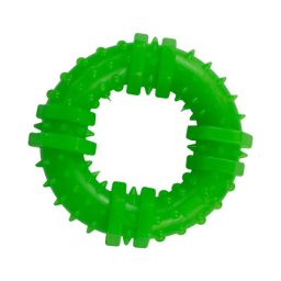Jucarie caini, Inel mic cu tepi, 9 cm, Culori diferite