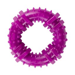 Jucarie caini, Inel mic cu tepi, 9 cm, Culori diferite