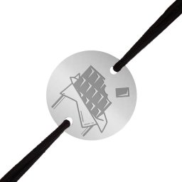 Martisor Bratara Inox Barbati Banut Argintiu Ciocolata