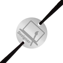 Martisor Bratara Inox Barbati Banut Argintiu Designer
