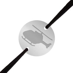 Martisor Bratara Inox Barbati Banut Argintiu Elicopter
