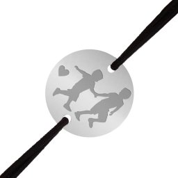 Martisor Bratara Inox Barbati Banut Argintiu Frati