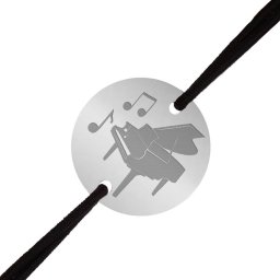 Martisor Bratara Inox Barbati Banut Argintiu Pian