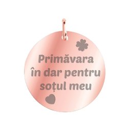 Martisor Pandantiv Inox Banut Rose Gold Urare Sot
