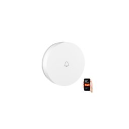 Buton de sonerie fără fir de rezervă IP55 Wi-Fi Tuya alb Immax NEO 07780L