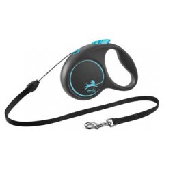 Lesa Retractabila, Cord Flexi, Black Design, S 5 M 12 Kg, Blue