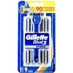 Gillette Aparat de ras Blue 3 Hybrid 9 buc