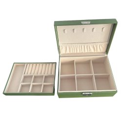 Cutie de bijuterii din piele Green Style, 23 x 17 x 10 cm