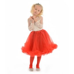 Fusta tutu rosie Couture