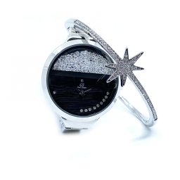 Set Ceas Crystal Exposed Time Bratara Star