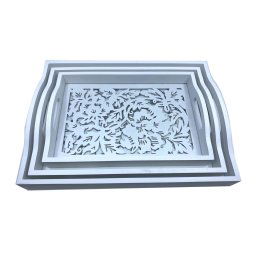Cadou Set 3 Tavi White Arabella
