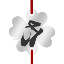Martisor Bratara Inox Trifoi Argintiu Poante Balerina