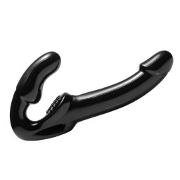 Strap U Revolver Strapless Strap On G-Spot Dildo Black