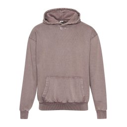 Karl Kani Bluză de molton gri taupe / alb