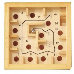 Labirint numerotat cu bila natur