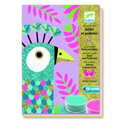 Atelier creativ cu nisip si sclipici, Pasari