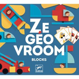 Ze GeoVroom Djeco, joc de construit cu piese geometrice