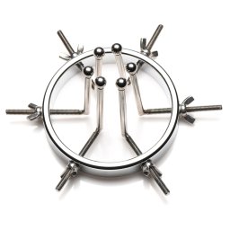 Master Series Oculus Stainless Steel Anal Explorer Silver