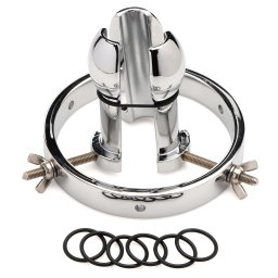 Master Series Forced Spread Stainless Steel Anal Explorer Silver