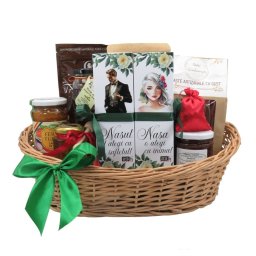 Cos cadou - Nasii se aleg cu inima si sufletul, 13 produse naturale - ALIF312013