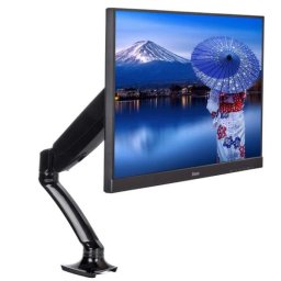 Suport de monitor iiyma DS3001C-B1, 10'' - 27'', Ajustabil 0 - 410mm, Rotire 360 grade, Pivot 90 grade, Negru