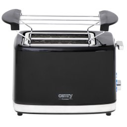 Prajitor de paine CAMRY, CR 3218, 6 setari prajire, oprire automata, functie reincalzire si decongelare, tava de colectare, usor de folosit, Negru