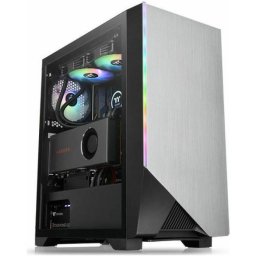 Carcasa Thermaltake H550, Mid Tower, Tempered Glass, iluminare aRGB (Argintiu)