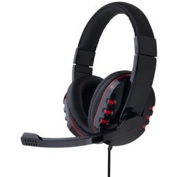 Casti Gaming Stereo Gembird GHS-402, Microfon, Negru/Rosu