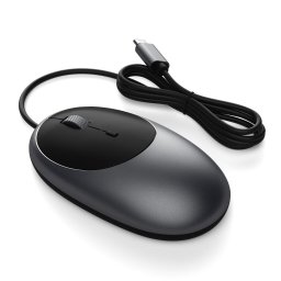 Mouse optic cu fir Satechi C1, USB-C, 3200 DPI, gri