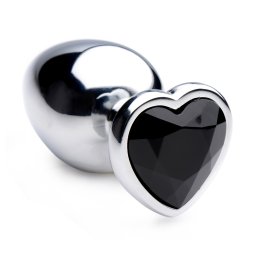 Booty Sparks Black Heart Gem Anal Plug Large