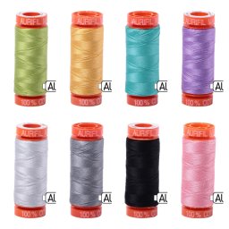 Ata cusut Aurifil 50wt, 200mt - 100%Long Staple Mako Egyptian Cotton