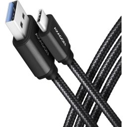 BUCM3-AM15AB SPEED, USB-A / USB-C, QC3.0, 3A,150cm, negru