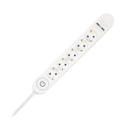 Prelungitor PRELUNGITOR 5 CAI CU INTRERUPATOR + 2USB 3M(3G1.5MM2)