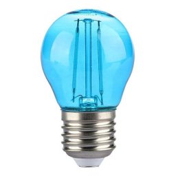BEC LED G45 E27 2W CU FILAMENT LUMINA ALBASTRA