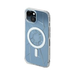 Husa MagSafe Kingxbar PQY Crack Series silicone case for iPhone 15 - transparent