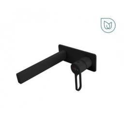 Baterie lavoar perete FDesign Zaffiro negru mat