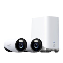 Camera de supraveghere Kit supraveghere video wired eufyCam E330 (Professional), Rezolutie 4K, AI, Supraveghere 24/7, HomeBase 3 + 2 camere video, Alb