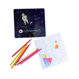 Set de desen cu piese magnetice, Astronaut, Egmont Toys