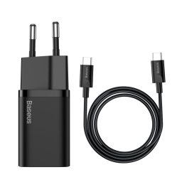 Incarcator retea Baseus Super Si USB-C 25W 3A cablu type c type cTZCCSUP-L01