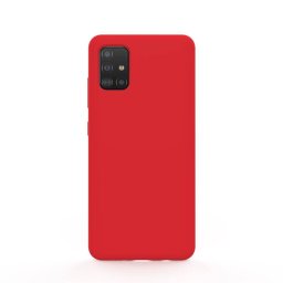 Husa Lemontti Liquid Silicon Red pentru Samsung Galaxy A51