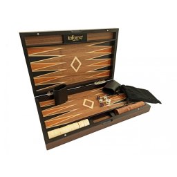 Joc table backgammon din lemn intarsiat 38x48 cm
