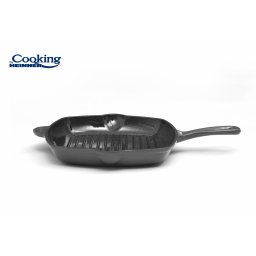 TIGAIE GRILL FONTA EMAILATA 26.5 X 4.5 CM, MARBLE GREY, COOKING BY HEINNER