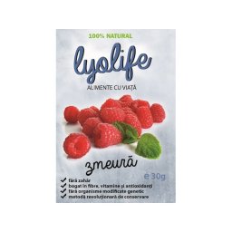 Fructe liofilizate de Zmeura 30g Lyolife