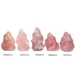 Obelisc Cuart Roz Mineral Natural - 10-14 x 7-8 x 5-6 cm - 1 Buc