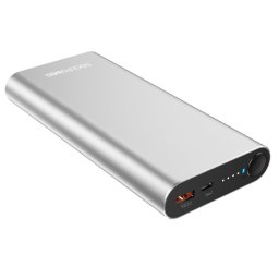 Baterie externa PB-20000 20000 mAh LiPo Quick Charge 3.0, 100 W Silver