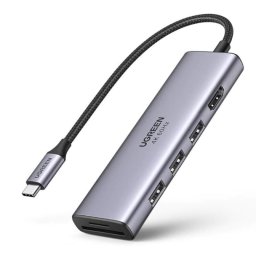 Docking Station conectare PC Ugreen CM511, Gri