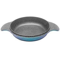 Caserola joasa Neoklein CSL20-OceanBlue, 20 cm, fara capac, aluminiu turnat, invelis anti-aderent, Albastru