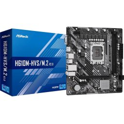 Placa de baza ASRock, H610M-HVS/M.2 R2.0, 2xDDR4, s1700, USB 3.2 Gen1, mATX