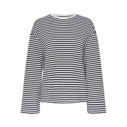 PIECES Tricou 'PCSadie' negru / alb
