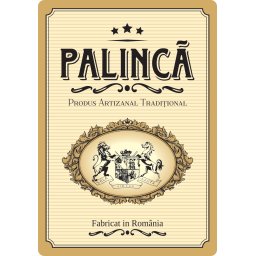 Etichete sticle personalizate, Palinca, 100x70 mm, 1000 buc rola